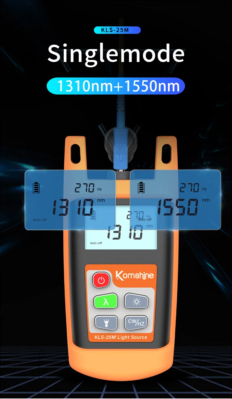 Komshine KLS-25M Измеритель оптической мощности Волоконно-оптический лазерный источник