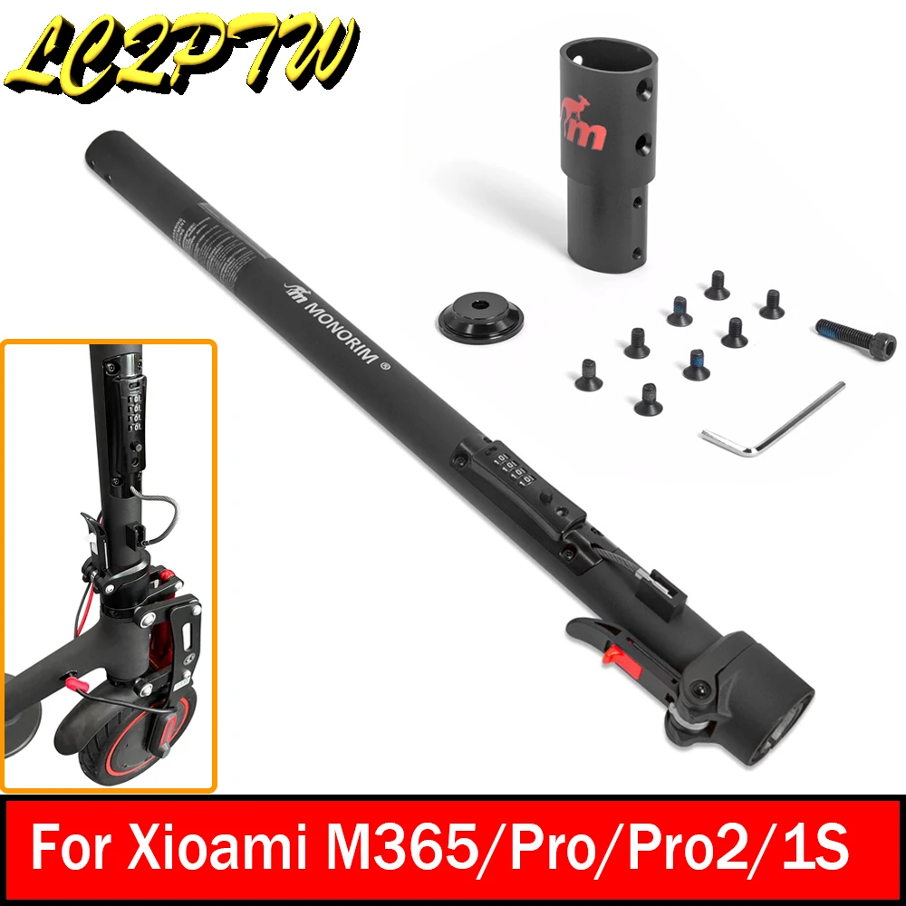 

Monorim Mpole V3.0 Scooter Loading Pipe For Xiaomi M365 1S Pro Pro2 Electric Scooter Code Lock Protect Folding Pole Stand Rod