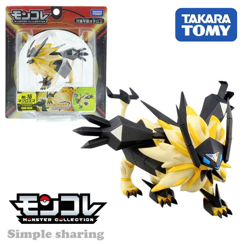 

Takara Tomy Tomica Moncolle Ex Pokemon Figures ML-16 Necrozma Dusk Mane Pop Miniature Anime Baby Toys Bauble
