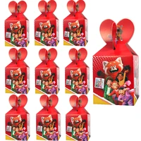 disney turning red theme party supplies gift candy boxes favor baby shower accessory kids girls boys birthday party decoration
