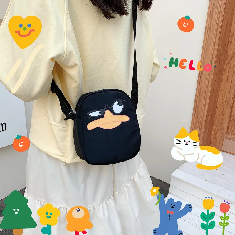 

Женская сумка с граффити, однотонная Студенческая сумка через плечо, модная сумка через плечо в Корейском стиле для девушек, 2022