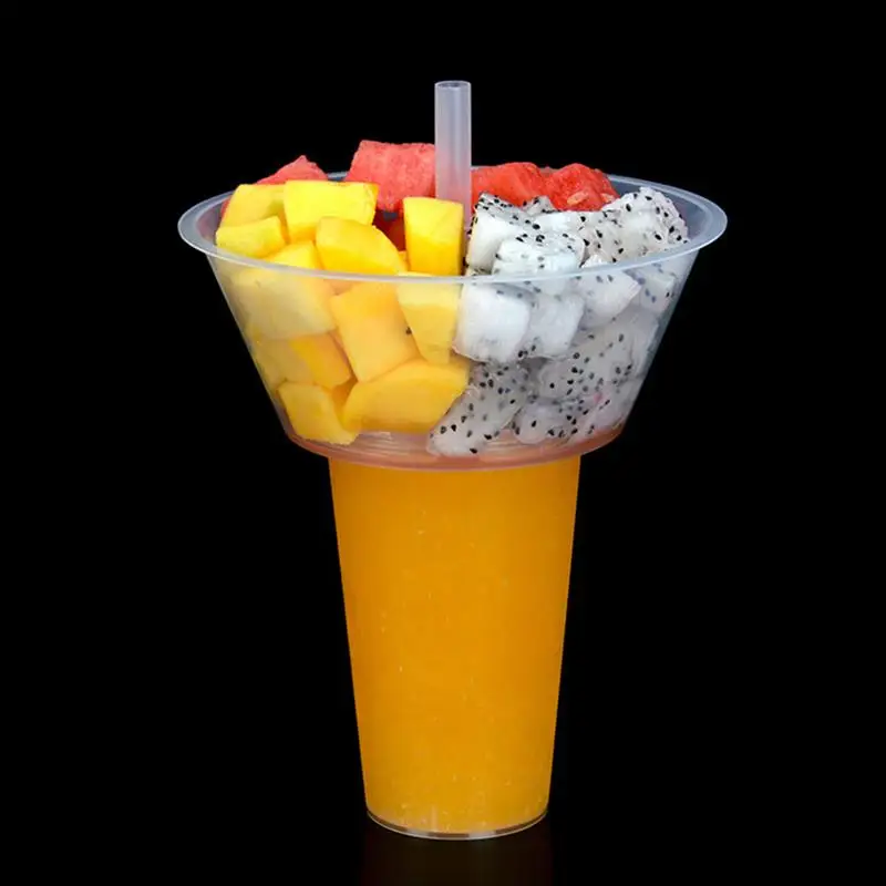 

5 Sets Creative Combined Snacks Holder Plastic French Fries Chicken Storage Bowl Drinks Beverage Coke Cups Party Supplies