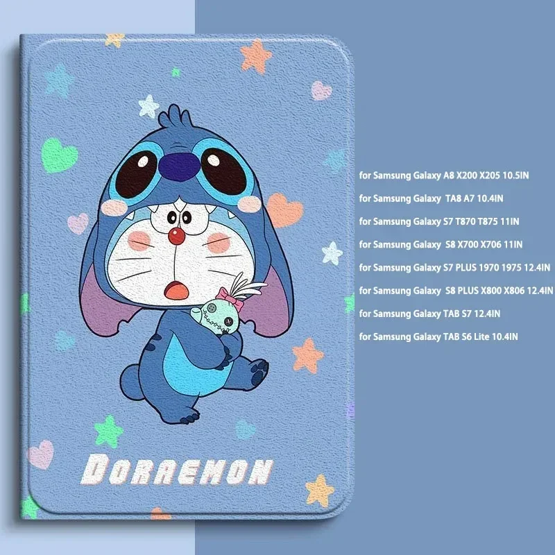 Cartoon Stitch Case For Xiaomi 5 6S Pro 12.4in 6 Max 14in Magnetic Trifold Stand for Redmi Pad 10.6 SE 11in 12.1in