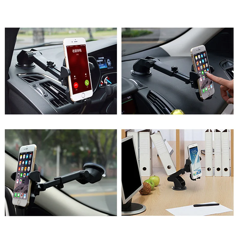 Car Suction Cup Phone Holder Dashboard Windscreen Mount Auto GPS Navigation Bracket CellPhone Stand for IPhone Xiaomi | Автомобили и