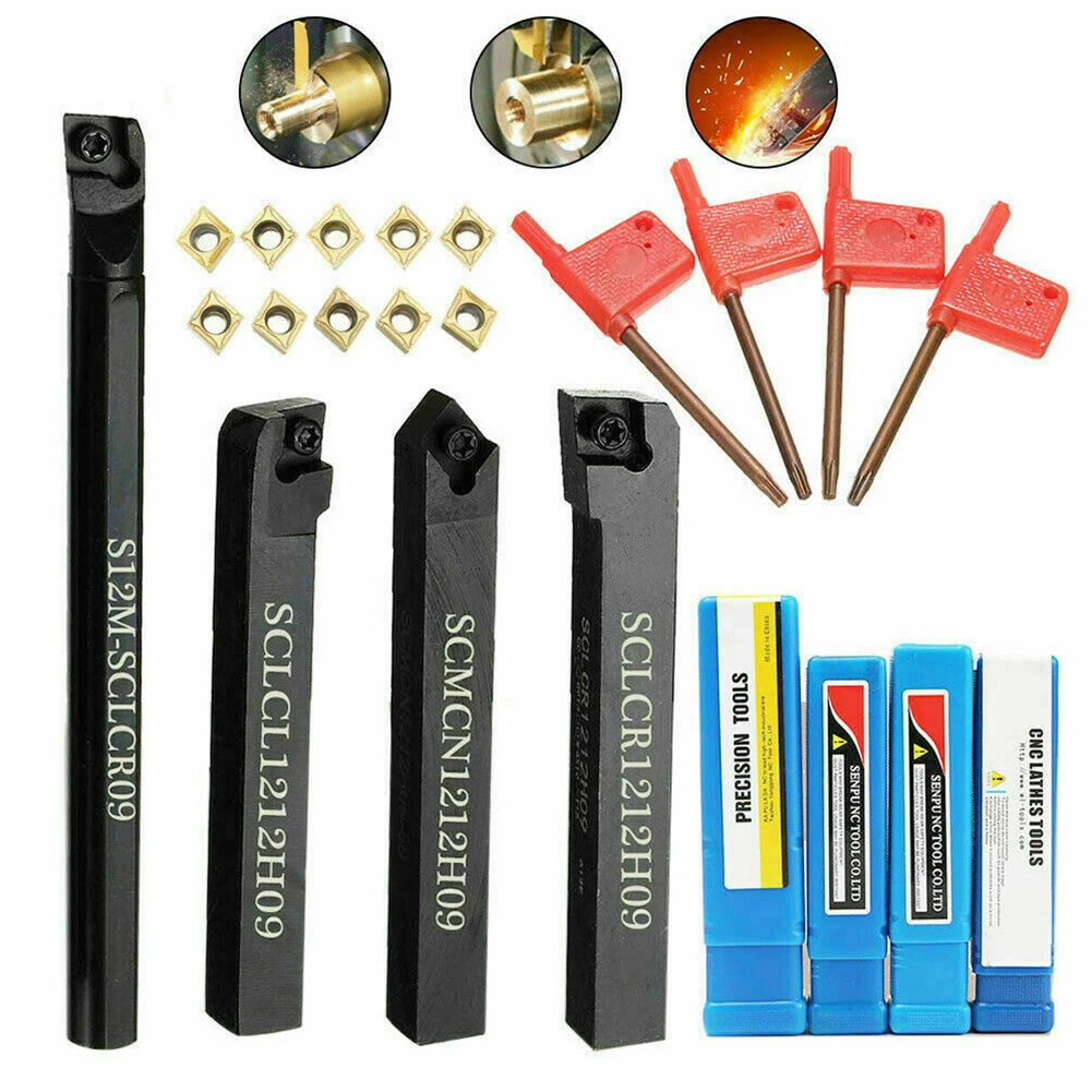 

Lathe Turning Tool Boring Bar Carbide Insert Turning Tool Bar 12mm Shank