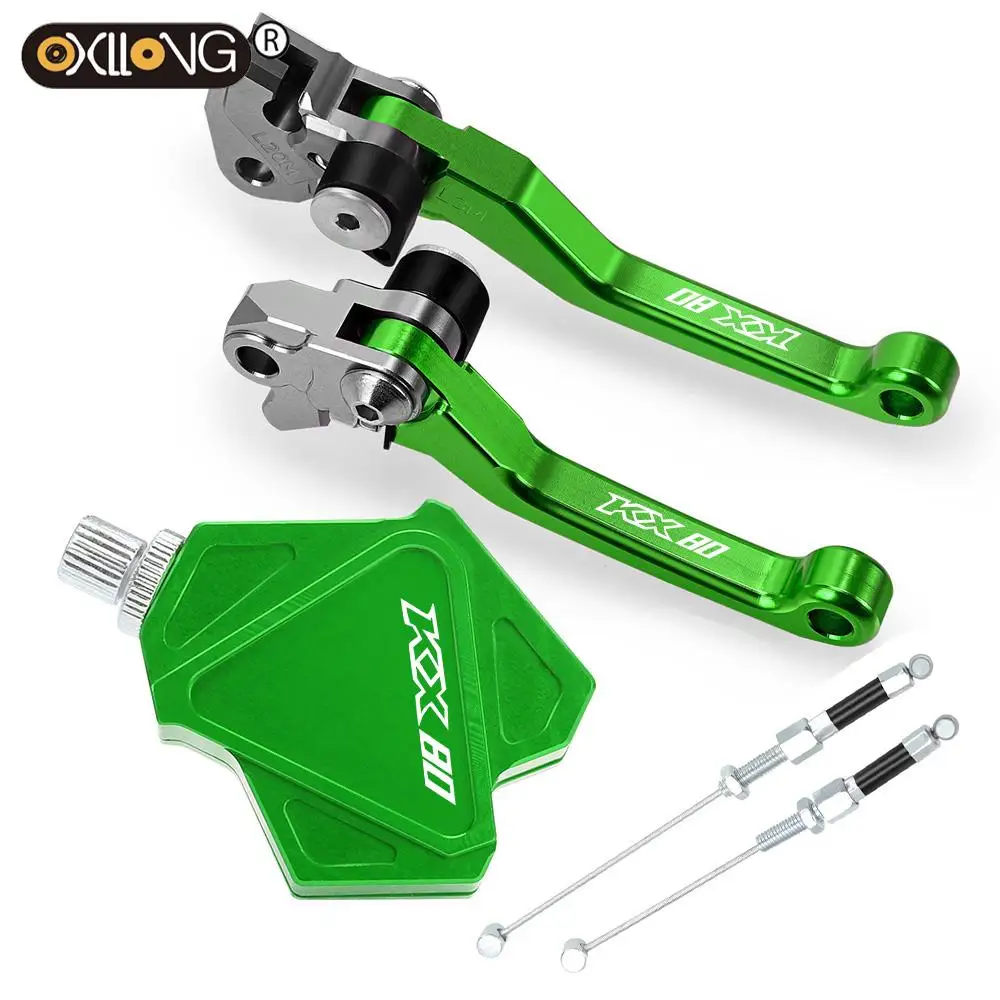 

Dirt Bike Brake Clutch Levers Stunt Clutch Pull Cable Lever Replacement Easy System For Kawasaki KX80 2001-2018 2019 2020 2021