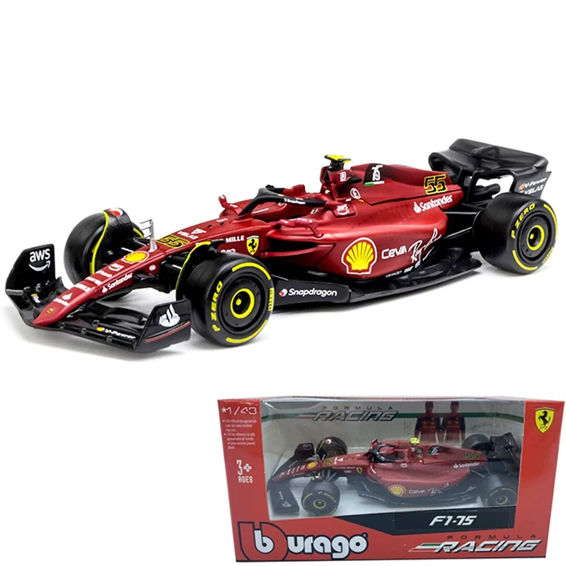 Модель внедорожника Bburago #44 McLaren MCL36 Ferrari RB16B F1 1:43 2022