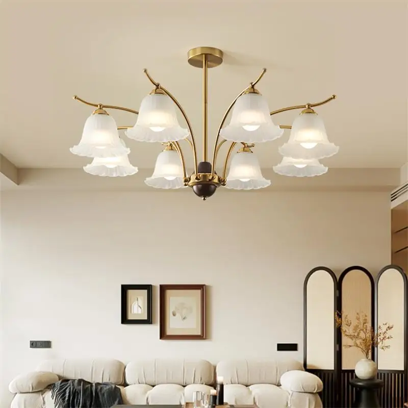 Минималистичный Декор люстры для гостиной кремовый стиль ландыш спальня