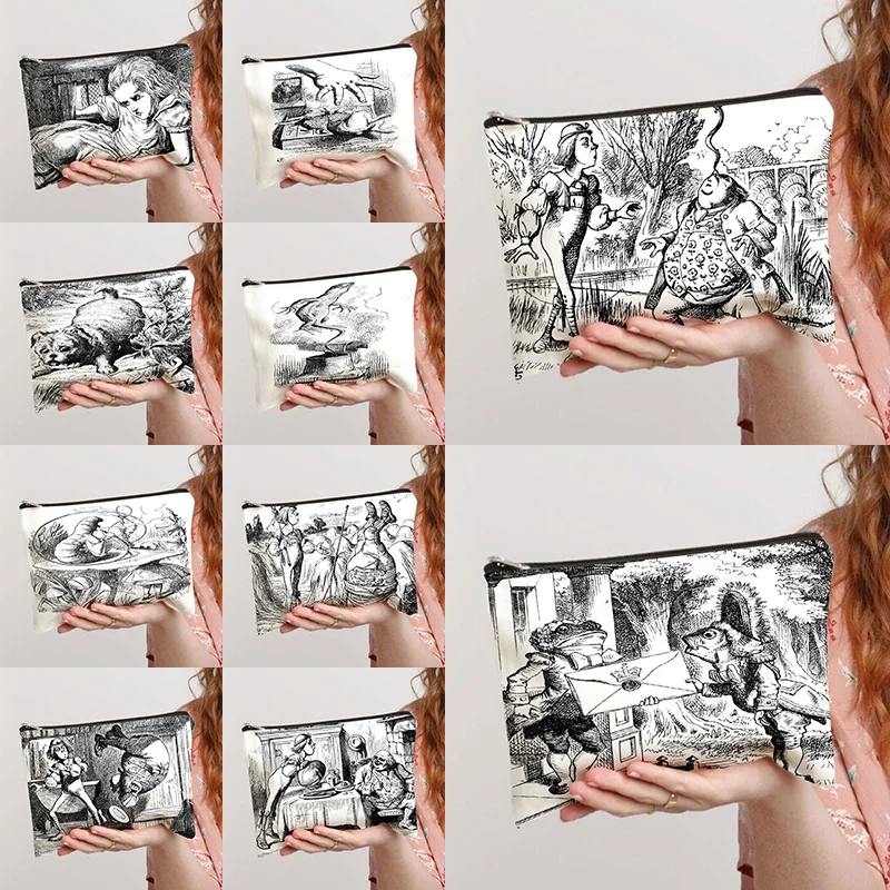 

Женская дорожная косметичка на молнии, с отделением для монет и телефона