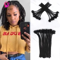 vast r 60 strands 100 real human hair dreadlock extensions for manwomen permanent loc extensions can be dyed and bleached