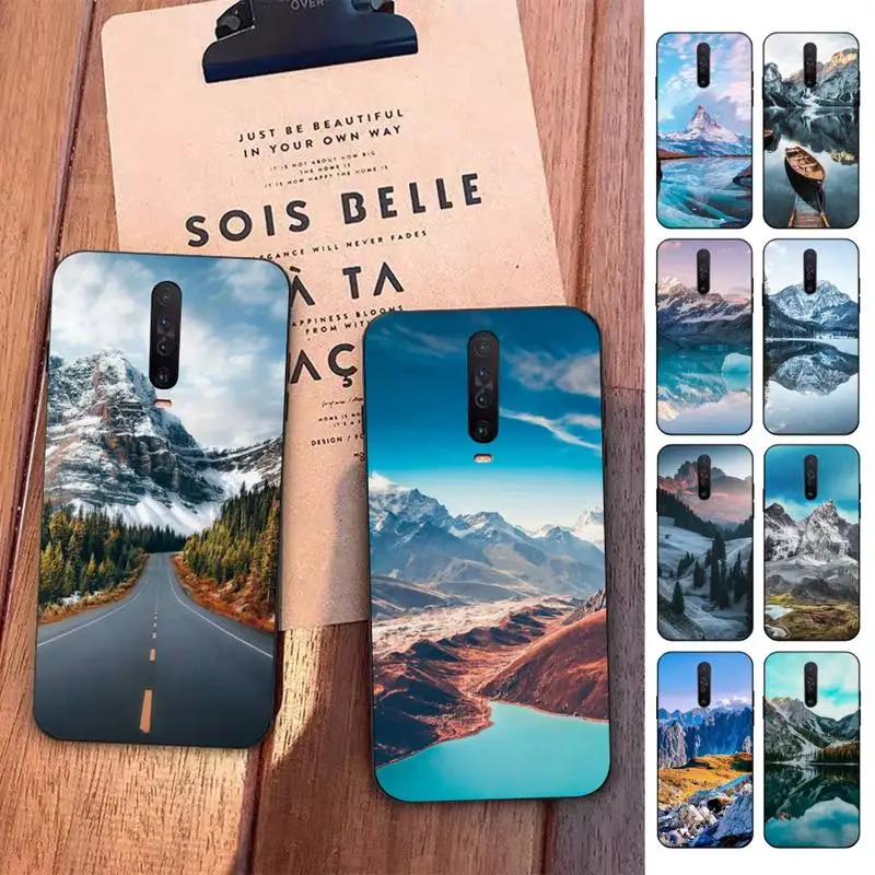 

Travel mountain Phone Case for Redmi 5 6 7 8 9 A 5plus K20 4X S2 GO 6 K30 pro