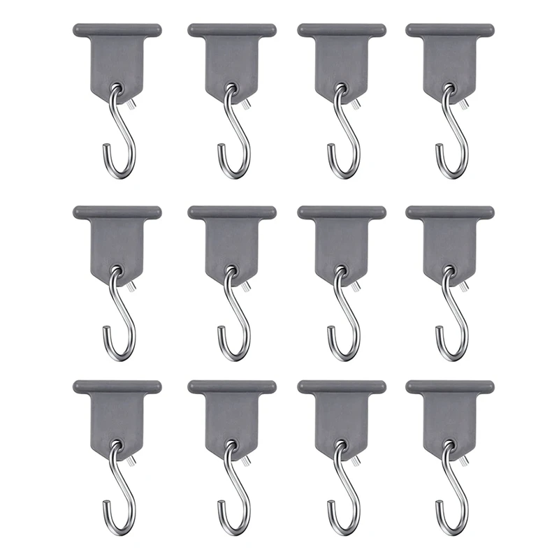 

12PCS Camping Awning Hooks RV Awning Hangers Hooks RV Party Light Hangers for Christmas Party Caravan Travel Trailer