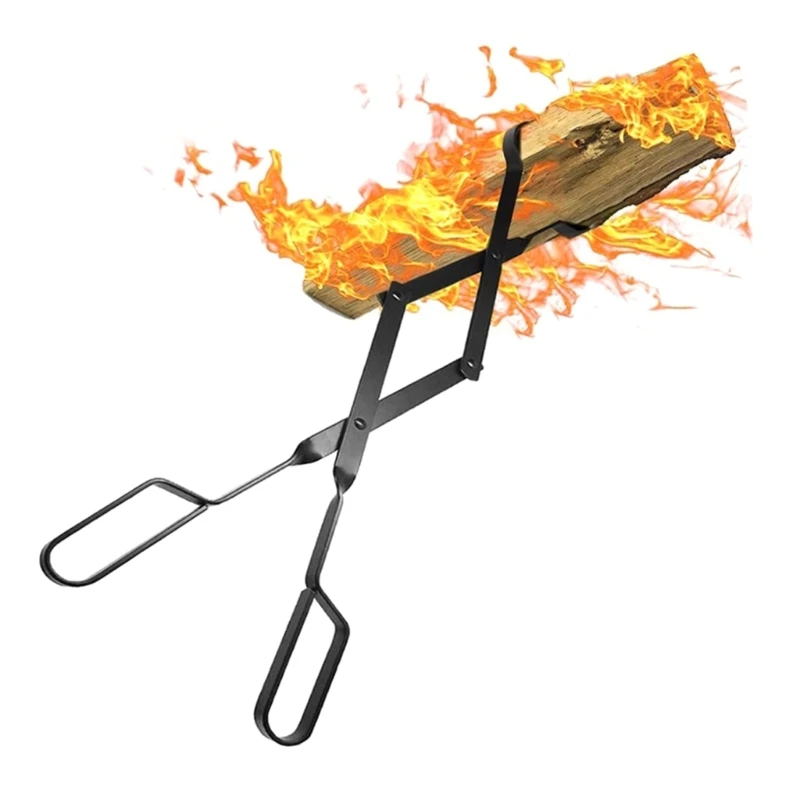 Щипцы для каминов 26-дюймовые сверхмощные камины из кованого железа и стали