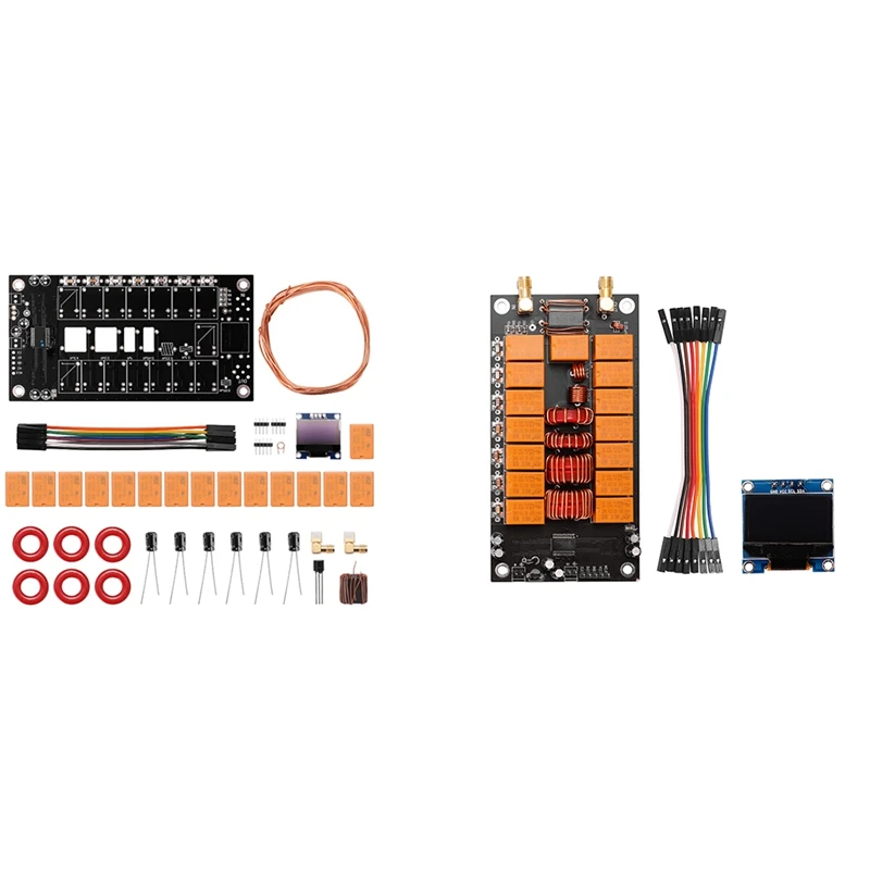 

Mini ATU-100 Antenna Tuner 1.8-50Mhz Automatic Antenna Tuner +OLED Firmware Programmed Amplifier Receiver