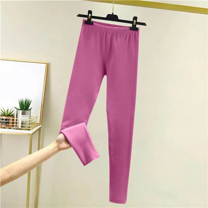 

Pants Winter Leggings Women Derong For Women Leggins Thermo Warm Trousers Thermal Double Sided Brushed Womens Pant