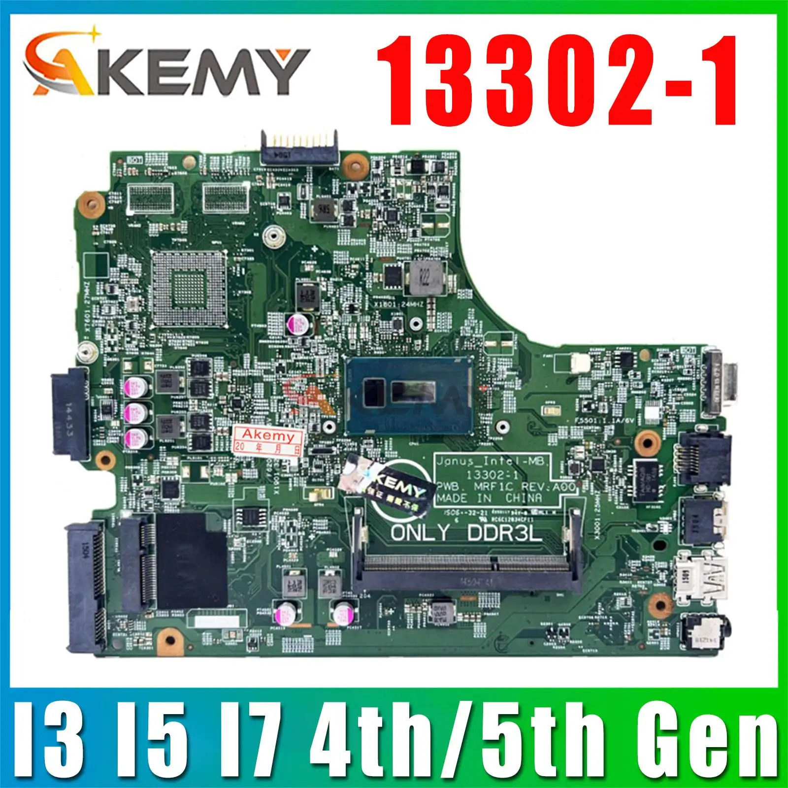 

13302-1 For DELL Inspiron 3449 3546 3446 3549 3542 Janus_Intel-MB Laptop Mainboard 01NR96 0TY9CH 0YMJWJ Notebook Motherboard