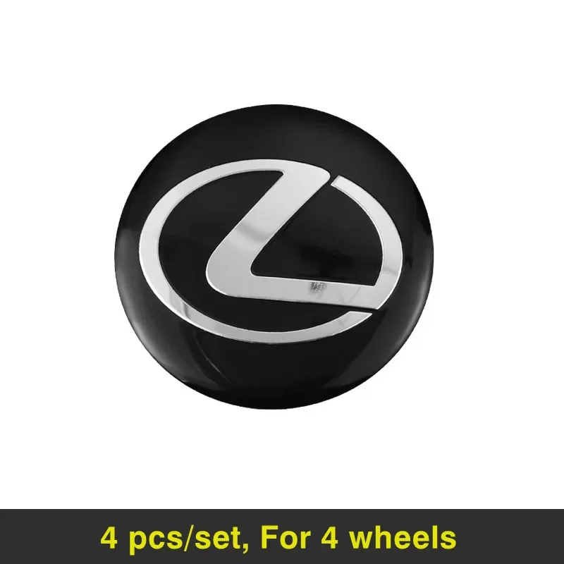 

4 шт., 56 мм, наклейки на центральную крышку ступицы колеса автомобиля, Стайлинг для Lexus LS LC RZ IS350 ES300 GS350 CT200h GX460 LX570 RX500h NX300 UX260