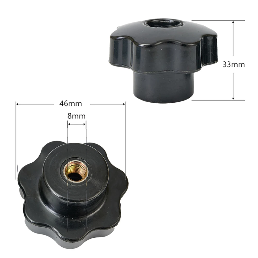 С Т-образным винтом и пластиковой ручкой гайкой M8x100 мм угловым пазом Т-образной