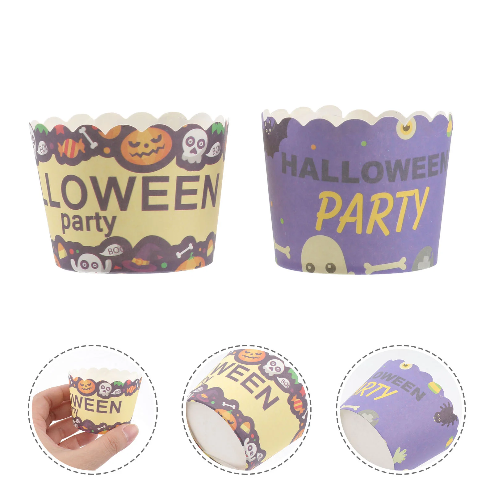 

100Pcs Egg Liner Party Cake Liner Cup Cupcake Cups Hand Model Cake Storage Cup