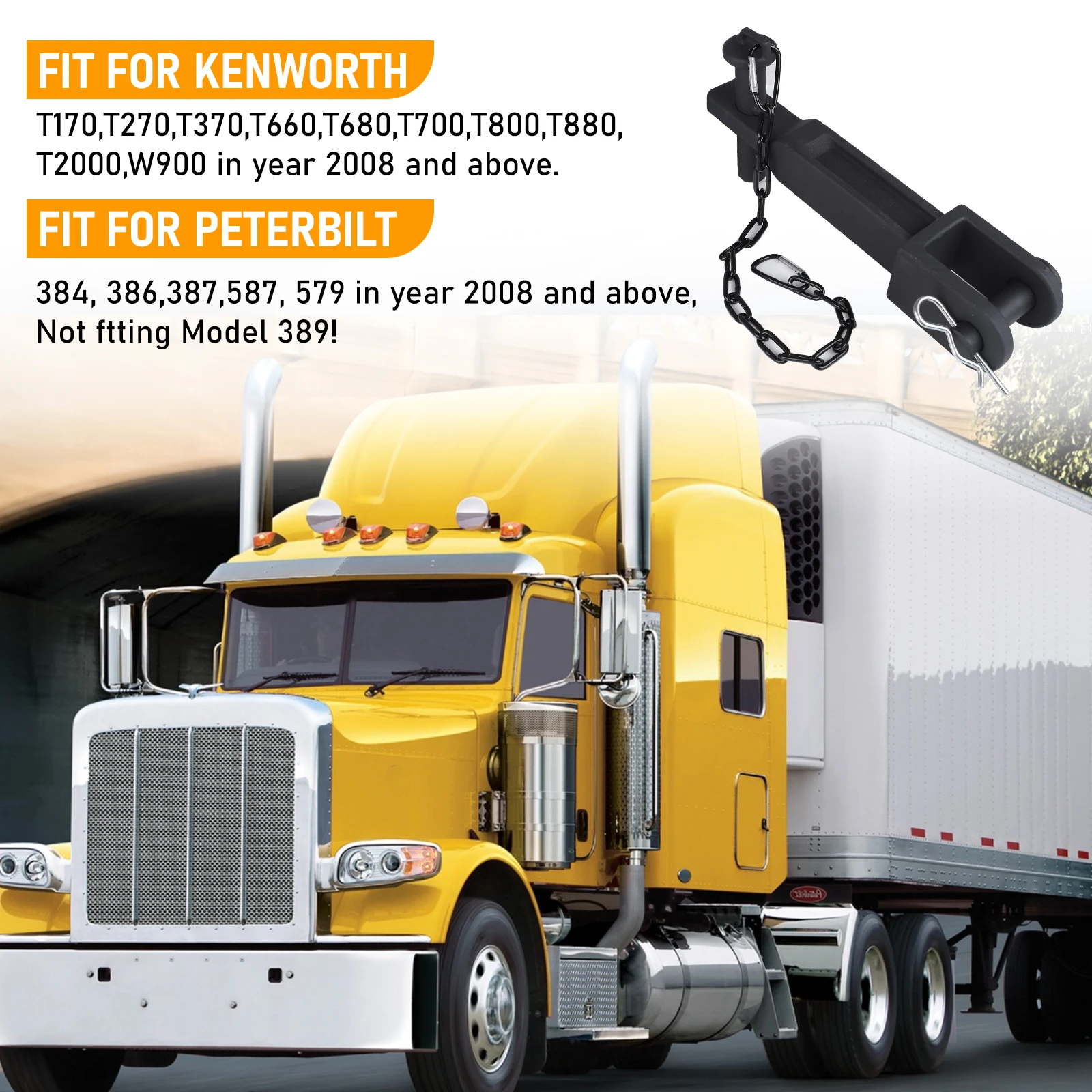 Наборы черных железных буксирных крючков с тяговым штифтом и рамы для грузовика