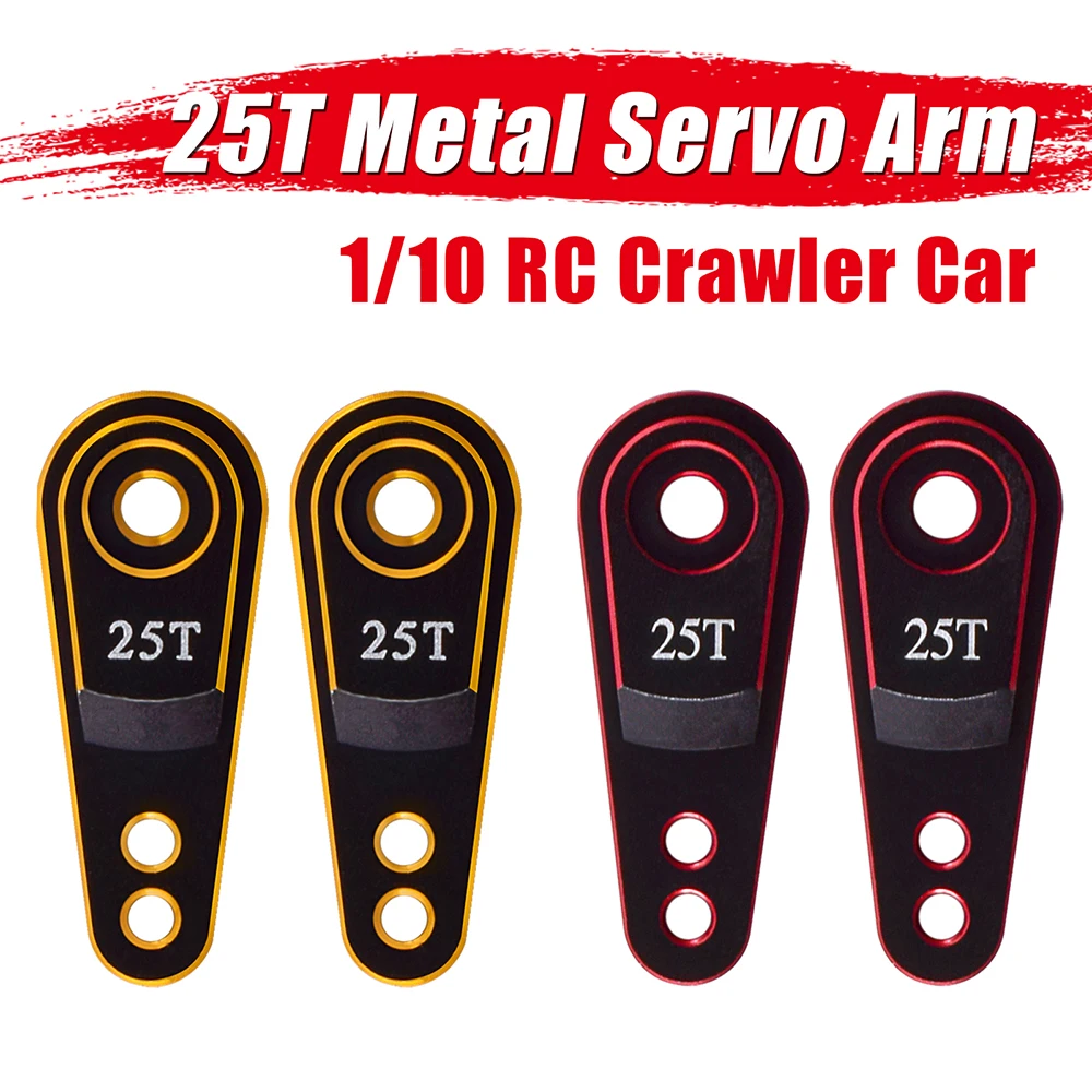 

Металлический рулевой рычаг сервосигнала 25T для Traxxas TRX4 Axial SCX10 Tamiya 1/10 RC Гусеничный грузовик Futaba Savox Emax HSP сервомоторы