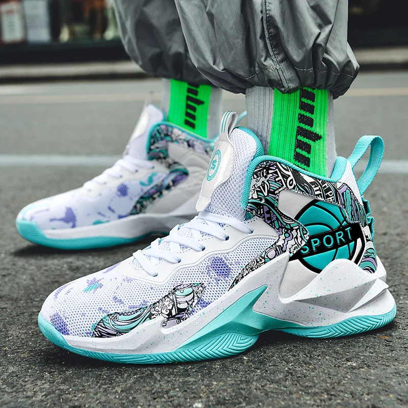 Men's basketball shoes breathable running shoes sneaker