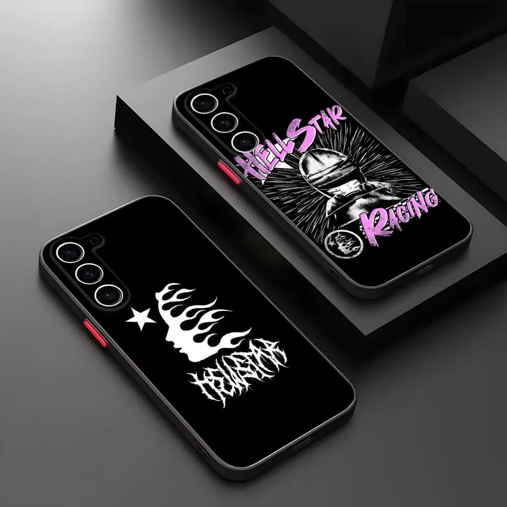 H-HellstarS модный чехол для телефона матовый прозрачный Samsung S25Plus S21fe S22 FE S23 Ultra S24 Plus S25