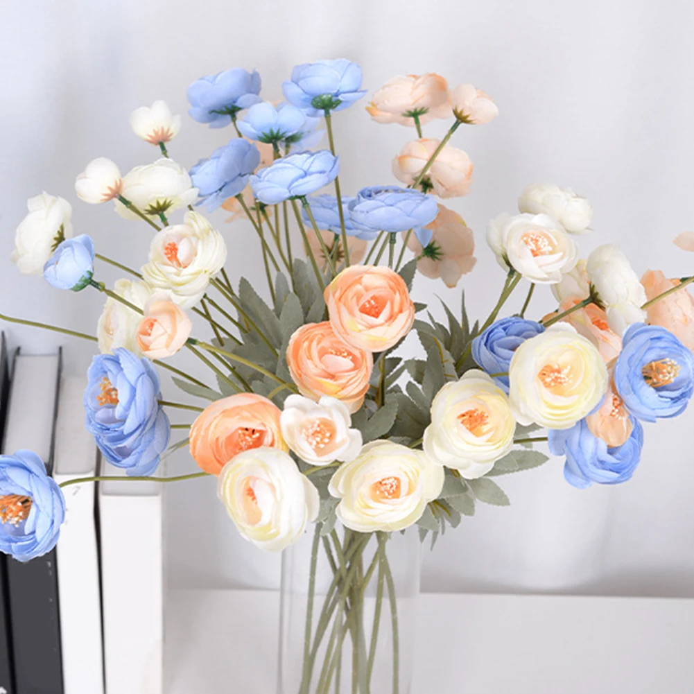 

Bride Living Room 4 Heads Artificial Flower Wedding Favors Bunch Fake Frangipani