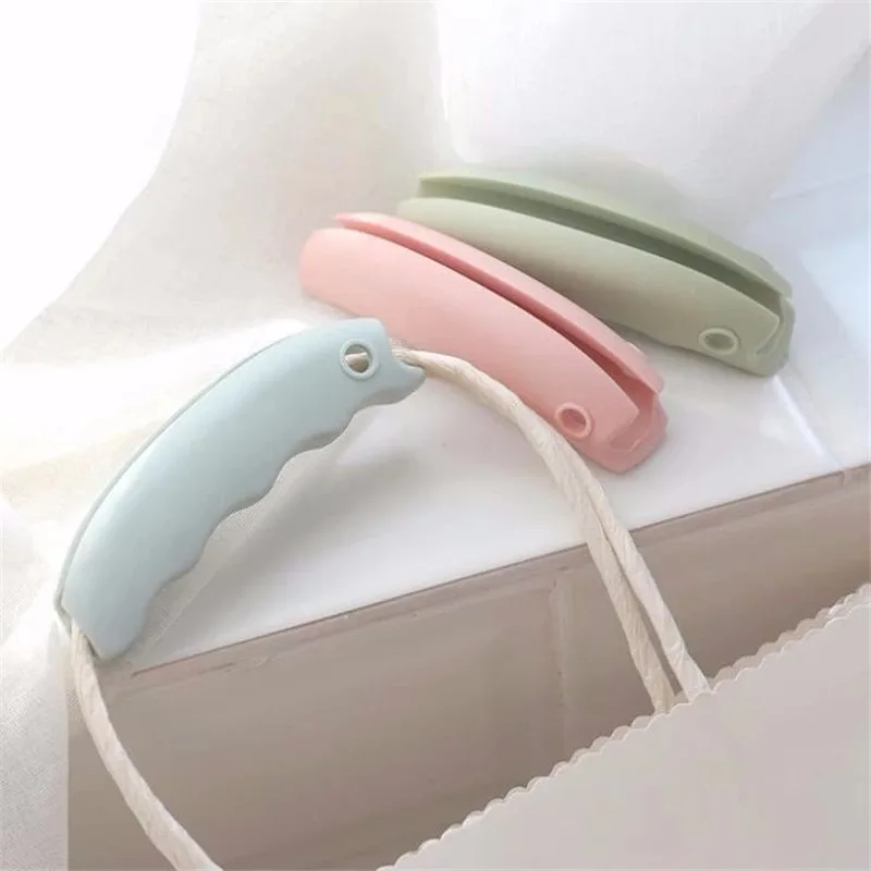 

2pcs Silicone Grocery Bag Holder Clips For Shopping Bag to Protect Hands Trip Handle Carrier Lock Home Tools