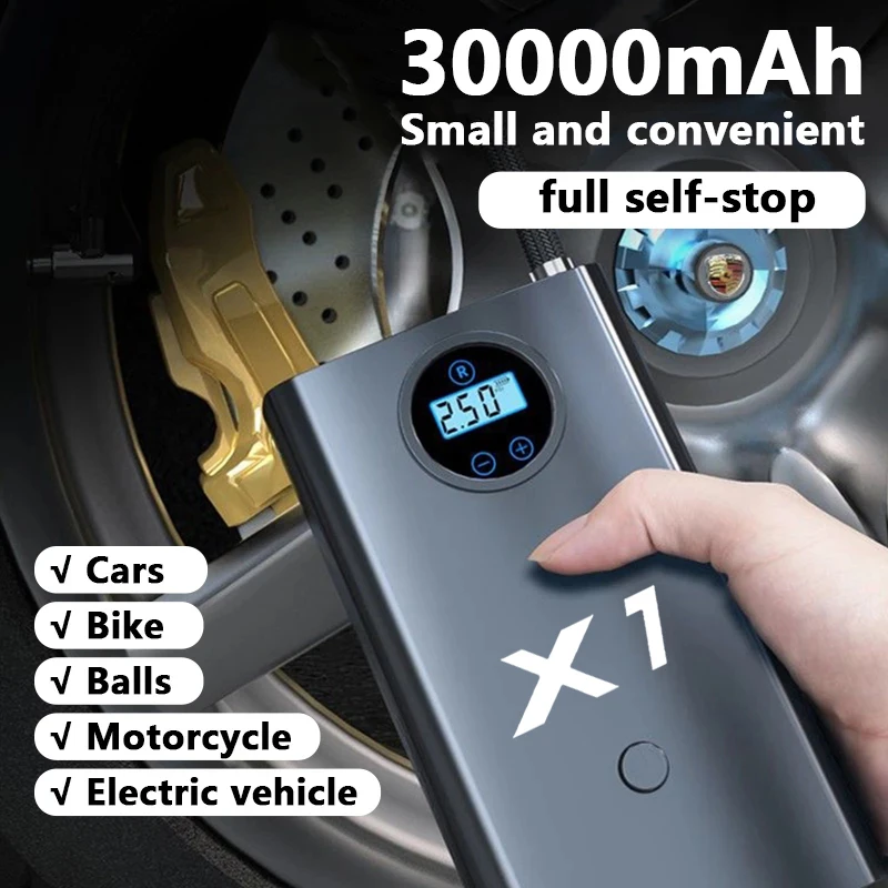 

Автомобильный беспроводной воздушный насос, мини портативный воздушный компрессор 150psi, насос для шин для BMW X1, автомобильные аксессуары