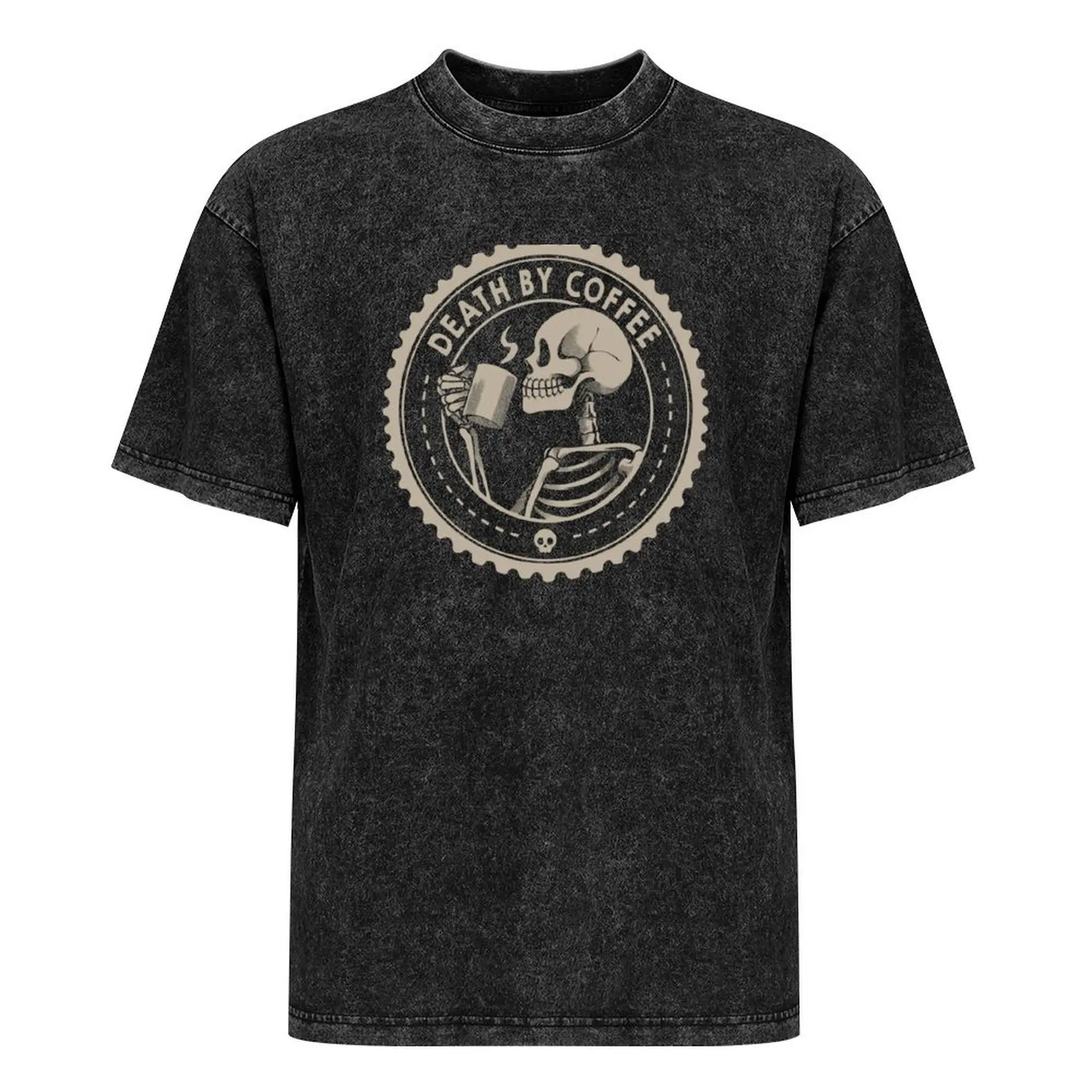 Футболка Death by Coffee с забавным скелетом Tobe Fonseca одежда на день Святого Валентина
