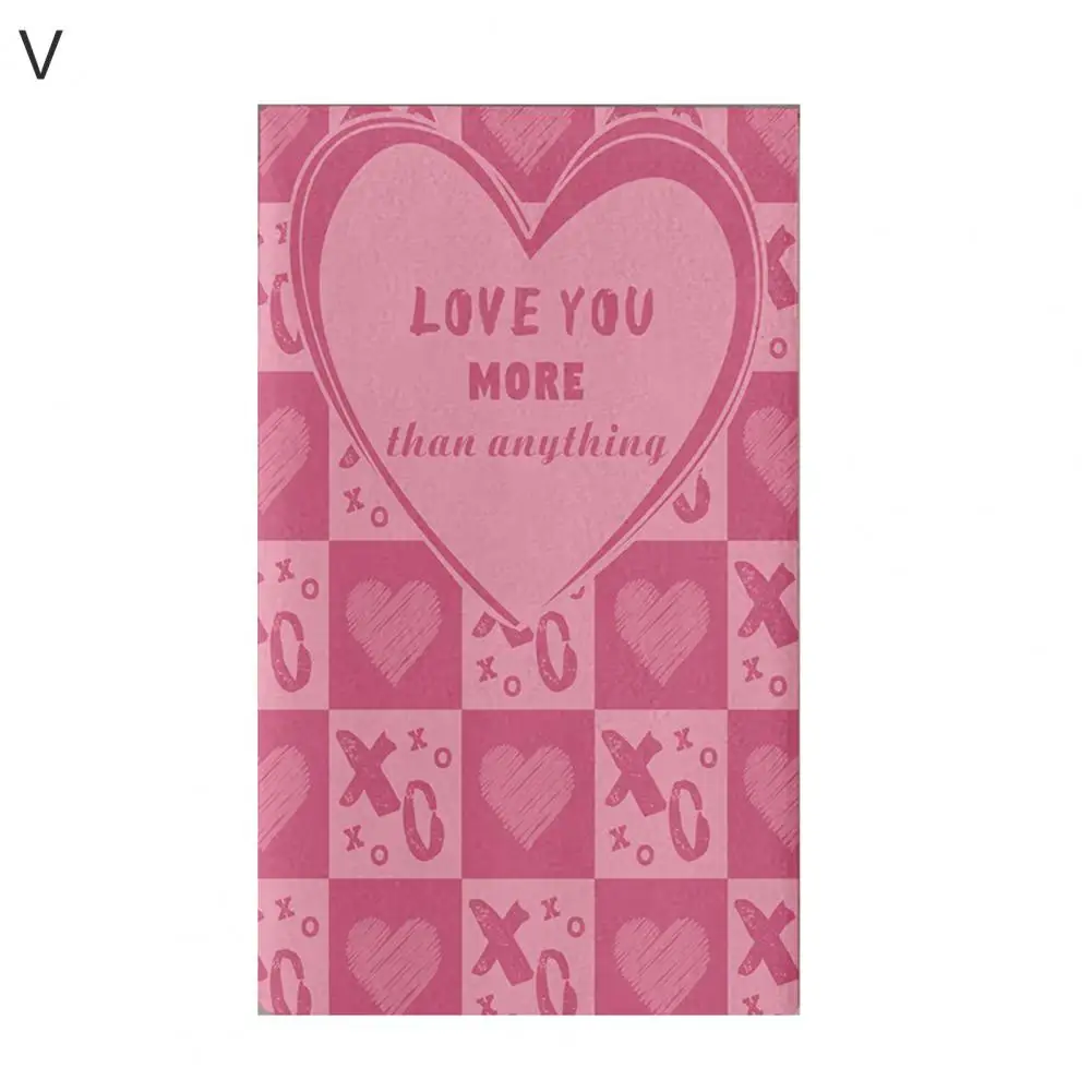 

Convenient Valentine's Day Love Pattern Washing Rag Cleaning Rag Microfiber Clean