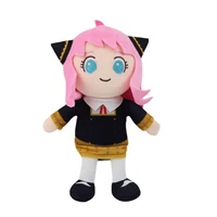 new 28cm anime spy x family anya forger plush toy kawaii cartoon anime anya figure stuffed doll soft birthday gift for kids girl