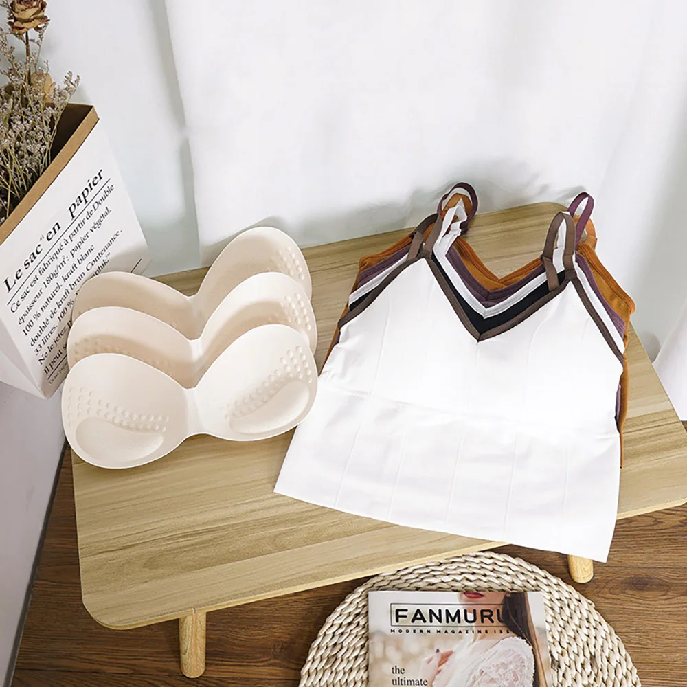 

Cotton Underwear Beautiful Back Gather One Size Breathable Soft No Rims Solid Color Daily No Trace Cute Female Bra Healthy
