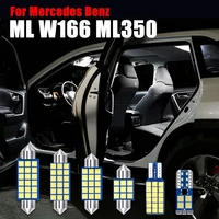 12pcs 12v car led bulbs interior reading lamps foot lights trunk lights fit for mercedes benz ml w166 ml350 ml 350 accessories