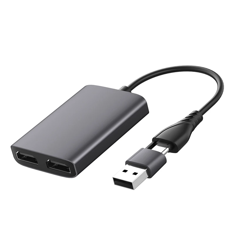 Преобразователь Type-C USB3.0 в Dual-совместимый преобразователь 1080P 60 Гц HD для