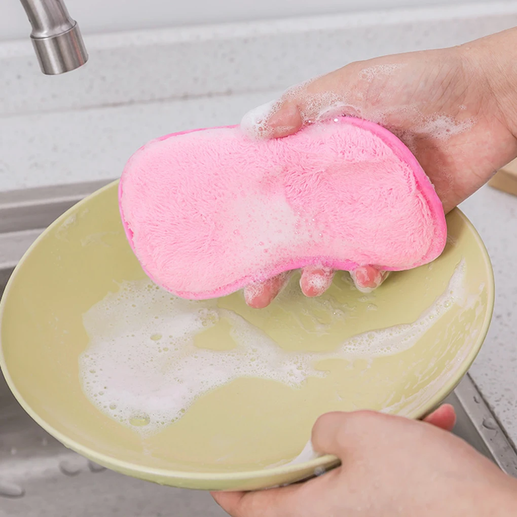 

Dish Sponge Scrubber Dish Cleaning Sponges Brushes Pads Pots Pans Dishes Washcloth Home Kitchen