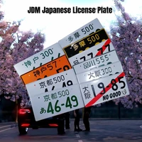 newest japanese license plate aluminum tag for jdm racing shinagawa kyoto kobe osk japan number plate car motorcycle accessories
