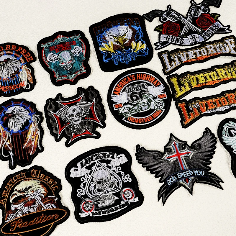 1 шт. патчи с вышивкой в стиле панк лапа орла для езды на велосипеде
