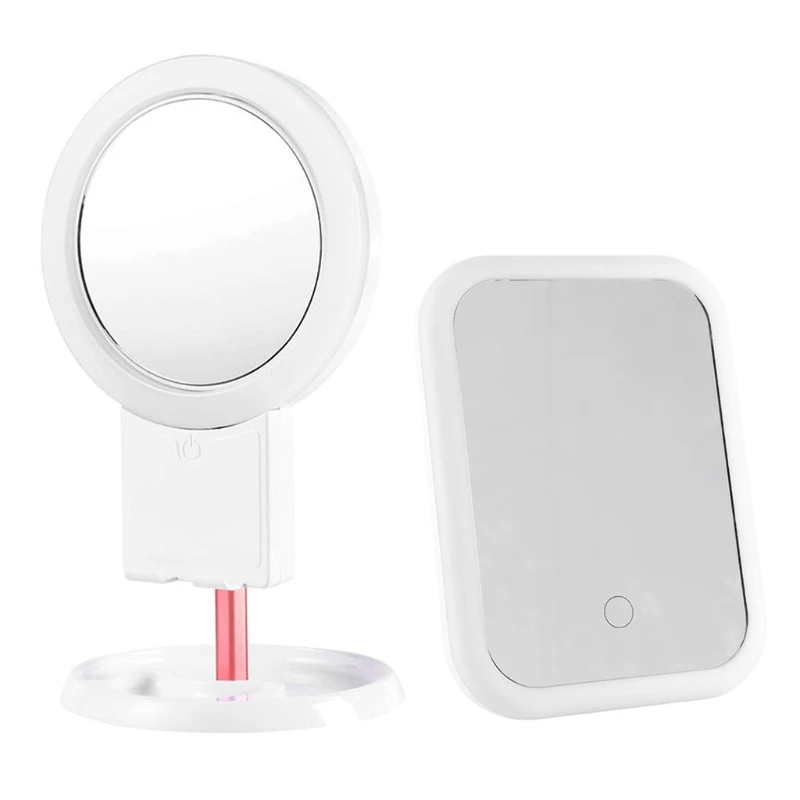 

Led Light Makeup Mirror Storage LED Face Mirror Adjustable