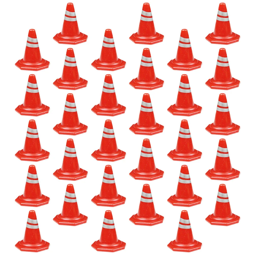 

Mini Traffic Cones Simulation Road Street Signs Toy Training Roadblock Model Construction Kindergarten Teaching Aids