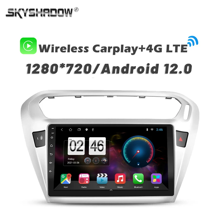 Автомобильный DVD-плеер с камерой 720P 360 8G + 256G Carplay Android 13 0 GPS WIFI Bluetooth радио для Peugeot 301