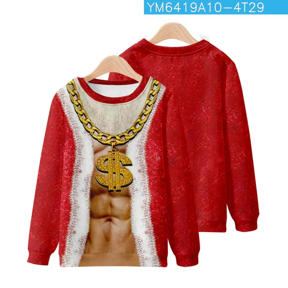 

Christmas Funny Print Men Hoodies Sweatshirt Women 3d Print Party Casual Long Sleeve Pullover Tops Winter Sweatshirts
