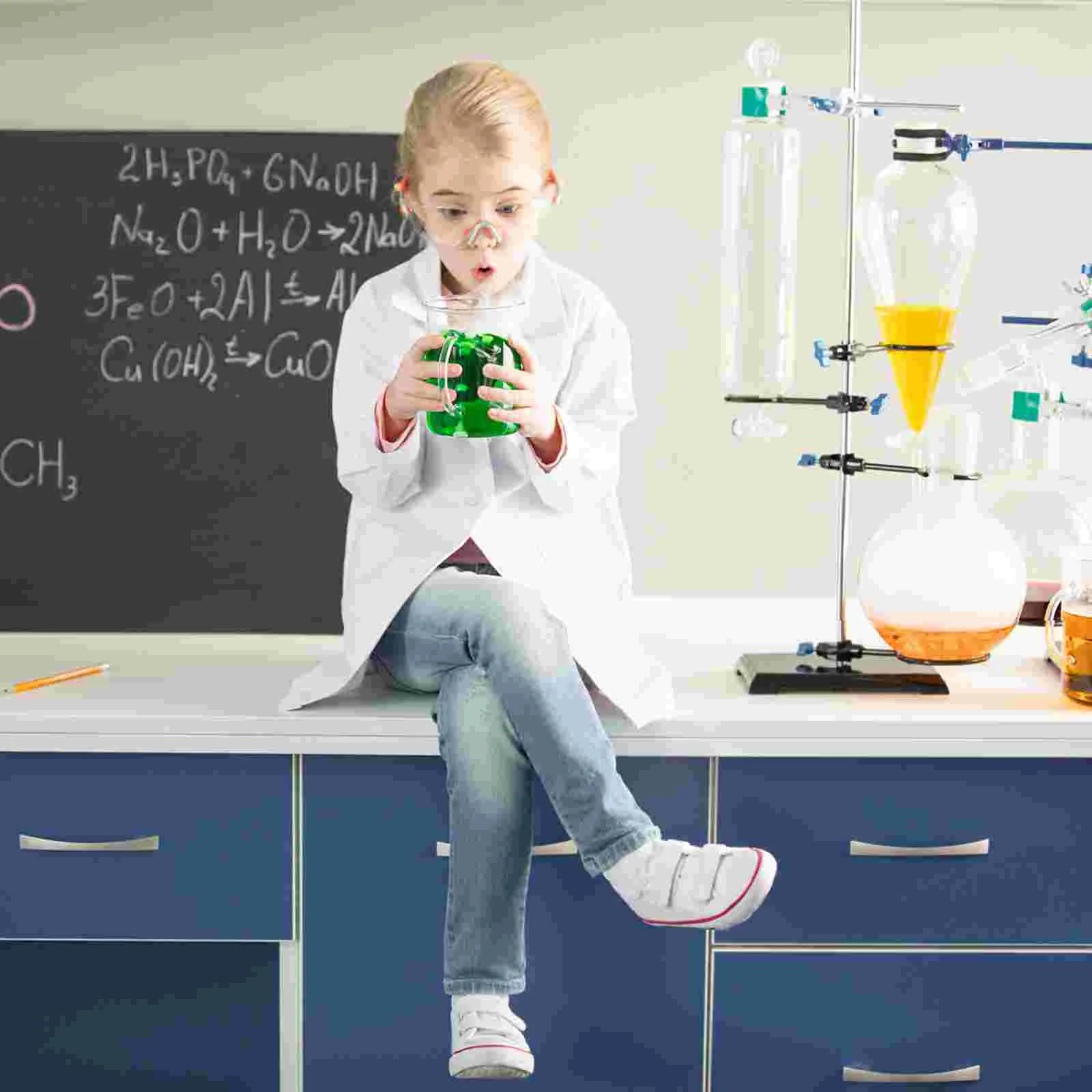 Детская игрушка одежда для ученого декоративное экспериментальное пальто