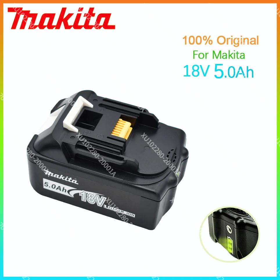 

18V 5000mAh Makita BL1815 100% Original BL1830 BL1860 BL1840 194205-3 Rechargeable Li-IonBattery Replaceable Power Tool Battery