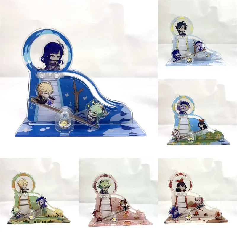 

Anime Genshin Impact Xiao Cosplay Acrylic Game Figure Nilou Raiden Shogun Stand Model Plate Toy Funny Desk Decor Prop Fans Gift