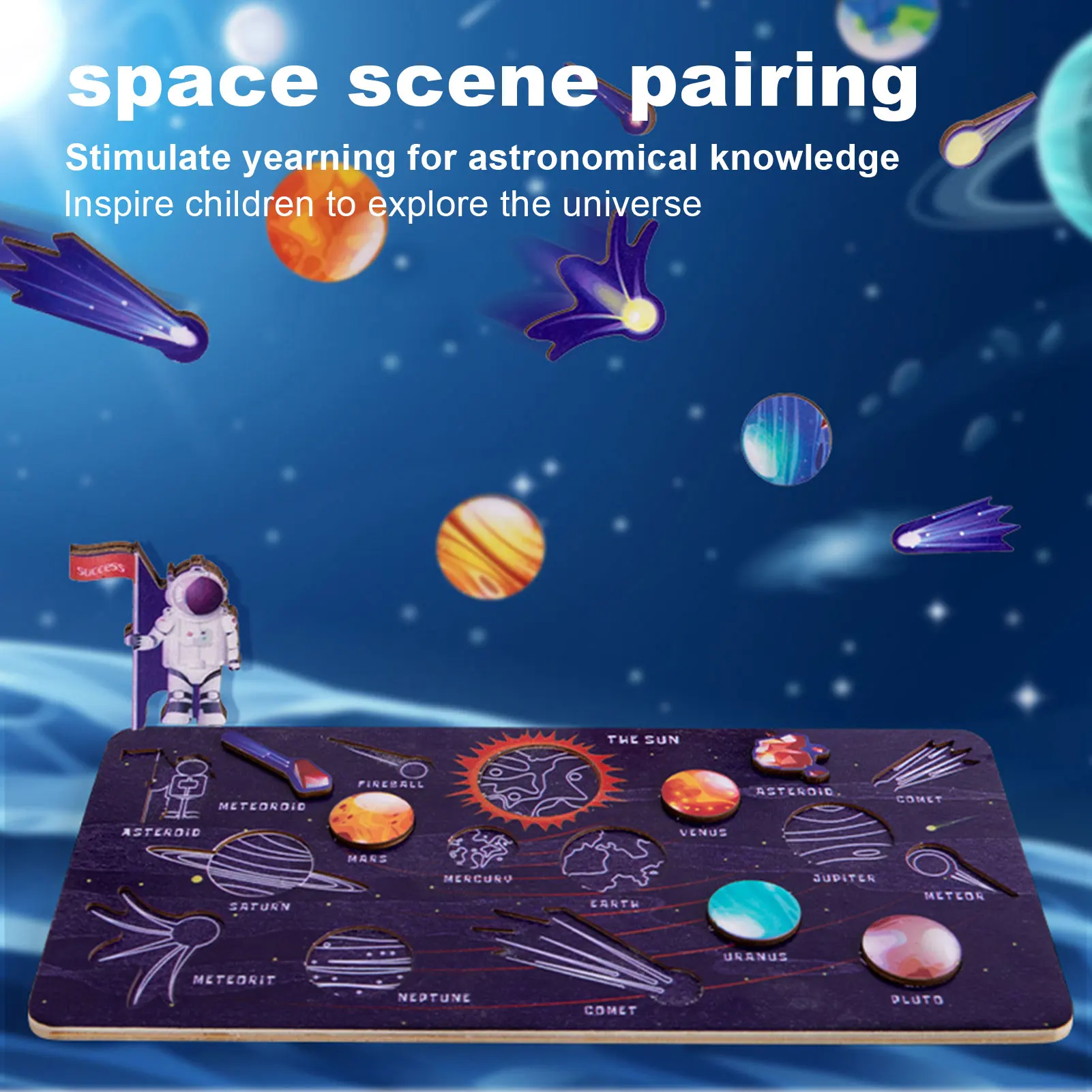 

Wooden Solar System Puzzle Toy For Developing Cognition And Imagination Children Educational Learning Tool Birthday Gifts