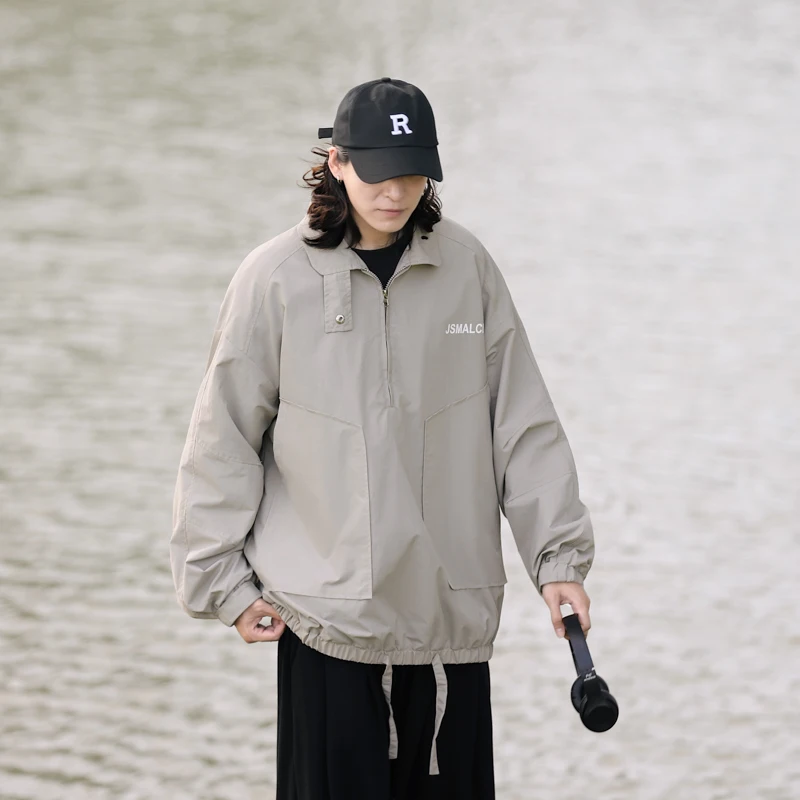 Свободные повседневные куртки для мужчин модные тренды в японском стиле простая