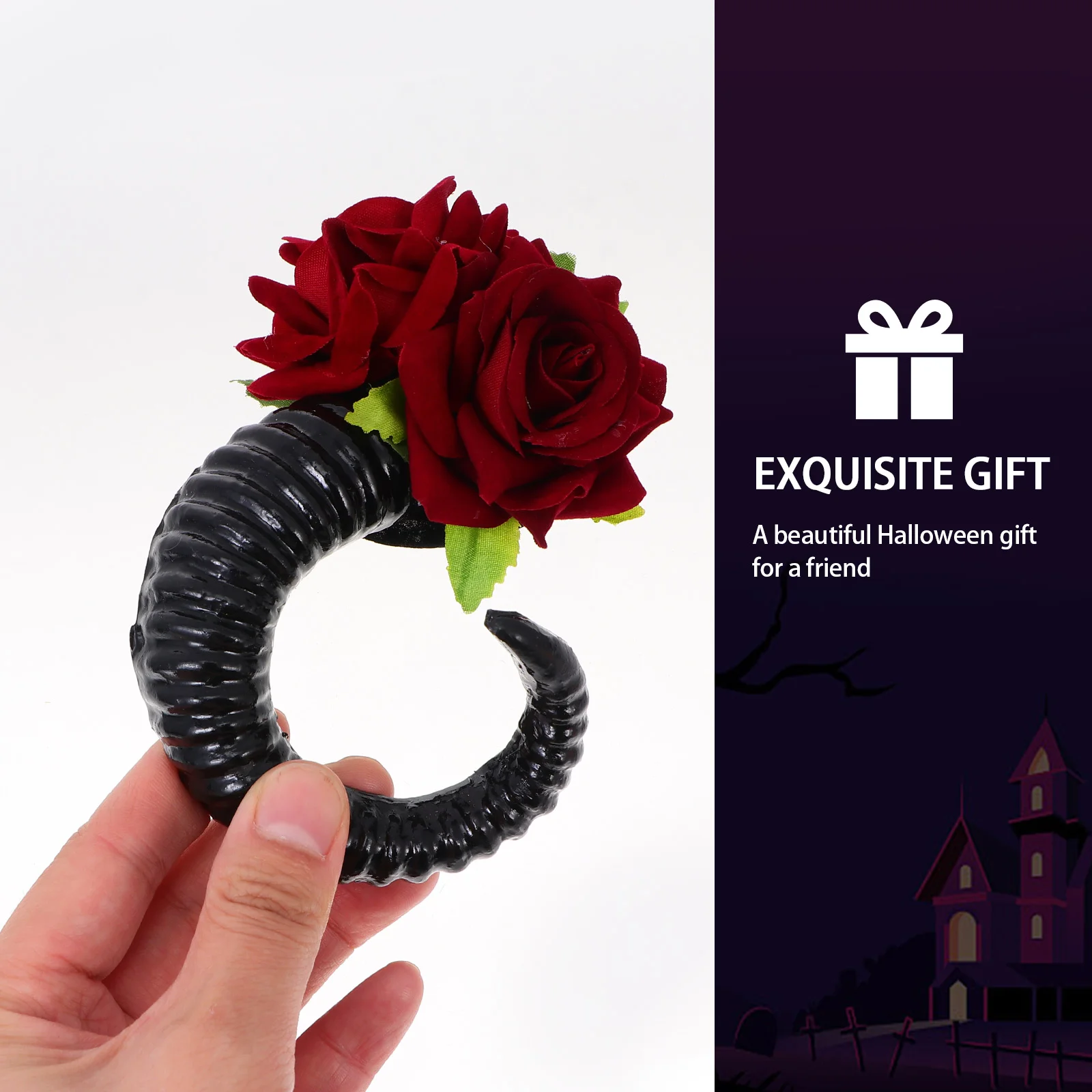 Заколка для волос с когтями белые рога косплея ювелирные изделия повязка на