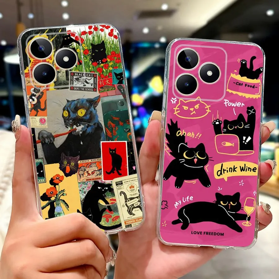 Для Realme Note 50 Coque противоударный бампер стильный узор чехол для телефона RealmeC51 C53 C 51 S Note50 силиконовая задняя крышка 6,74 дюйма (art.: 3920caf433fae) - 3920caf433fae